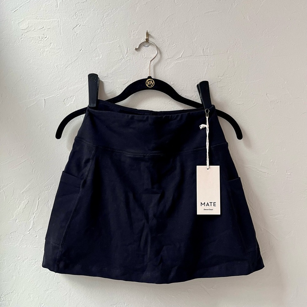 MATE THE LABEL ORGANIC STRETCH SKORT JET BLACK S - Picture 5 of 7